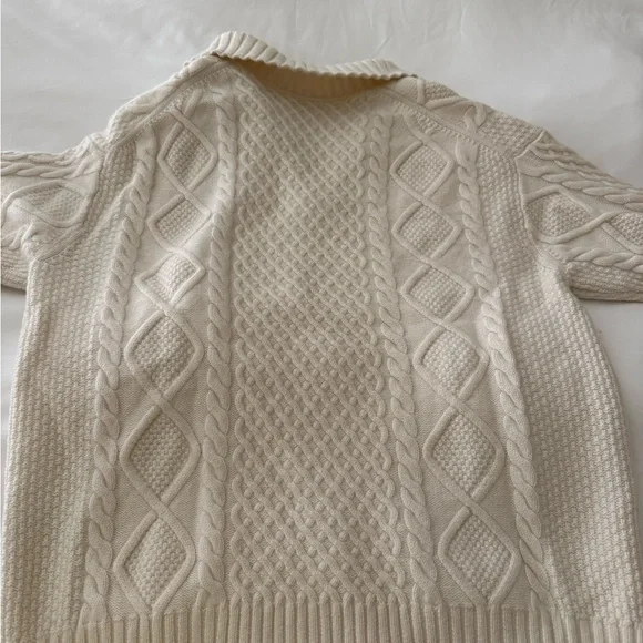 Sunday Best Aritzia Cable Knit Zip Up Sweater - Picture 4 of 5